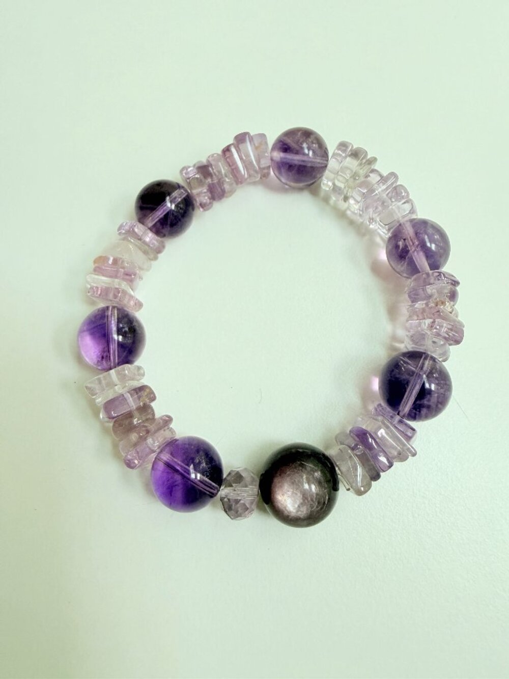 Soft Lavender Crystal Bracelet